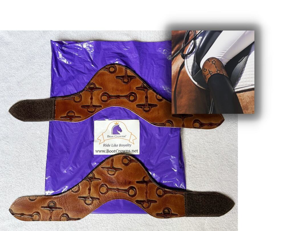 Boot Crowns The Windsor Leather Topper Standard Size Clip Dressage Showjumping